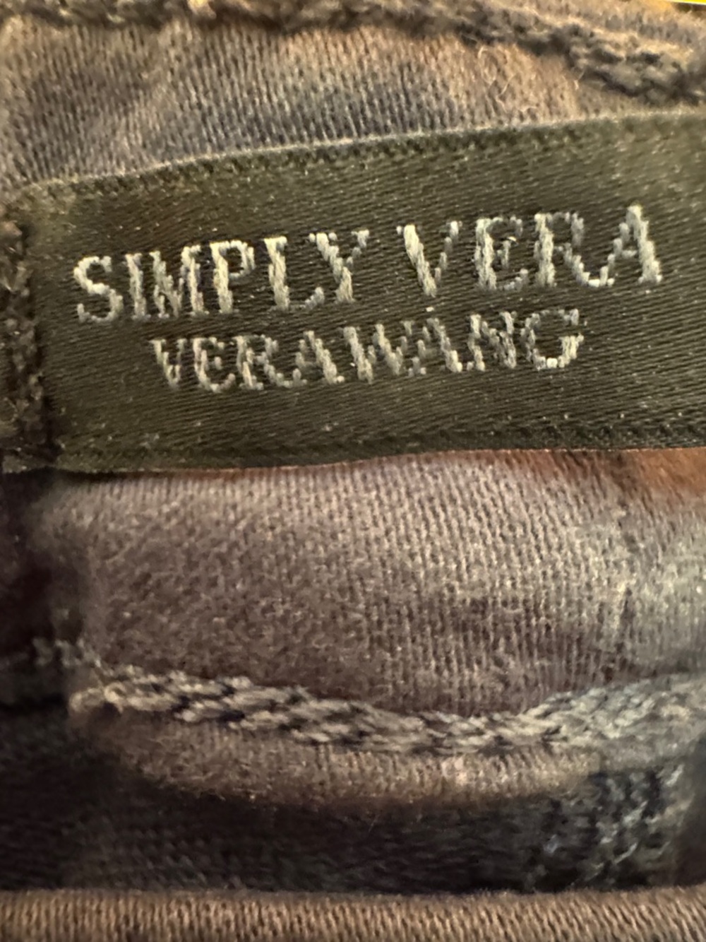 Simply Vera Vera Wang Black Knit Top with Branded Tag